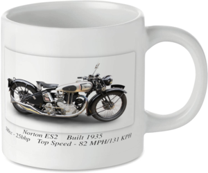 Norton ES2 Motorbike Tea Coffee Mug Ideal Biker Gift Printed UK