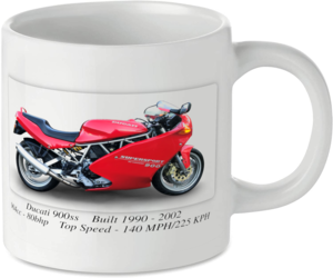 Ducati 900ss Motorcycle Motorbike Tea Coffee Mug Ideal Biker Gift Printed UK