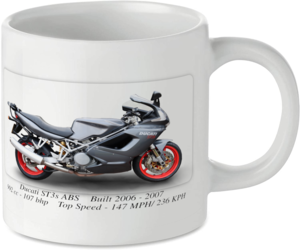 Ducati ST3s ABS Motorcycle Motorbike Tea Coffee Mug Ideal Biker Gift Printed UK