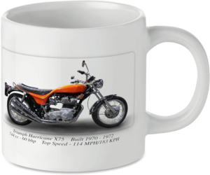 Triumph Hurricane X75 Motorcycle Motorbike Tea Coffee Mug Ideal Biker Gift Printed UK