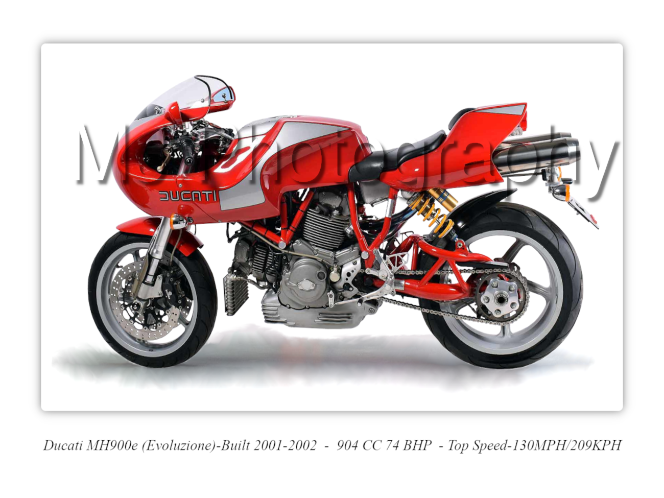 Ducati MH900e Motorcycle - A3/A4 Poster