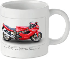 Ducati ST4s Sports Tourer Biposto Motorcycle Motorbike Tea Coffee Mug Ideal Biker Gift Printed UK
