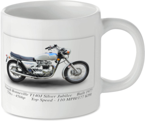 Triumph Bonneville T140J Silver Jubilee Motorcycle Motorbike Tea Coffee Mug Ideal Biker Gift Printed UK