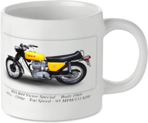 BSA B44 Victor Special Motorcycle Motorbike Tea Coffee Mug Ideal Biker Gift Printed UK
