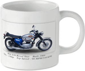 BSA A50 Royal Star Motorcycle Motorbike Tea Coffee Mug Ideal Biker Gift Printed UK
