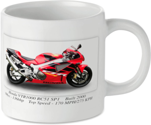 Honda VTR1000 RC51 SP1 Motorcycle Motorbike Tea Coffee Mug Ideal Biker Gift Printed UK