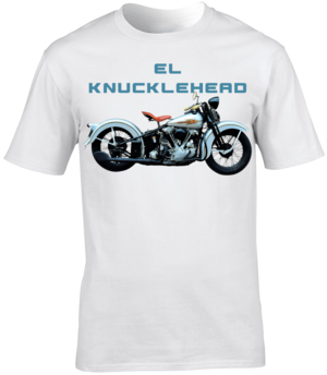 Harley Davidson EL Knucklehead Motorbike Motorcycle - T-Shirt