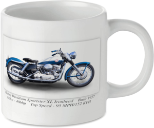 Harley Davidson Sportster XL Ironhead Motorcycle Motorbike Tea Coffee Mug Ideal Biker Gift Printed UK