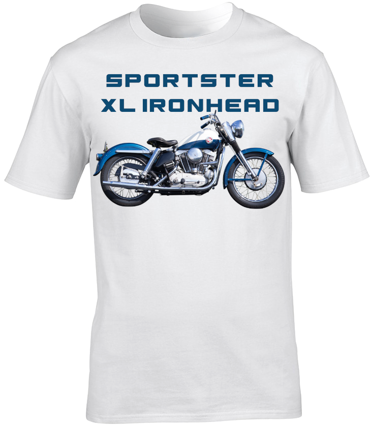Harley Davidson Sportster XL Ironhead Motorbike Motorcycle - T-Shirt