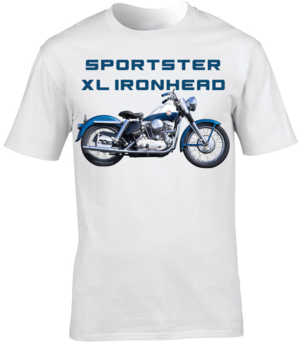 Harley Davidson Sportster XL Ironhead Motorbike Motorcycle - T-Shirt