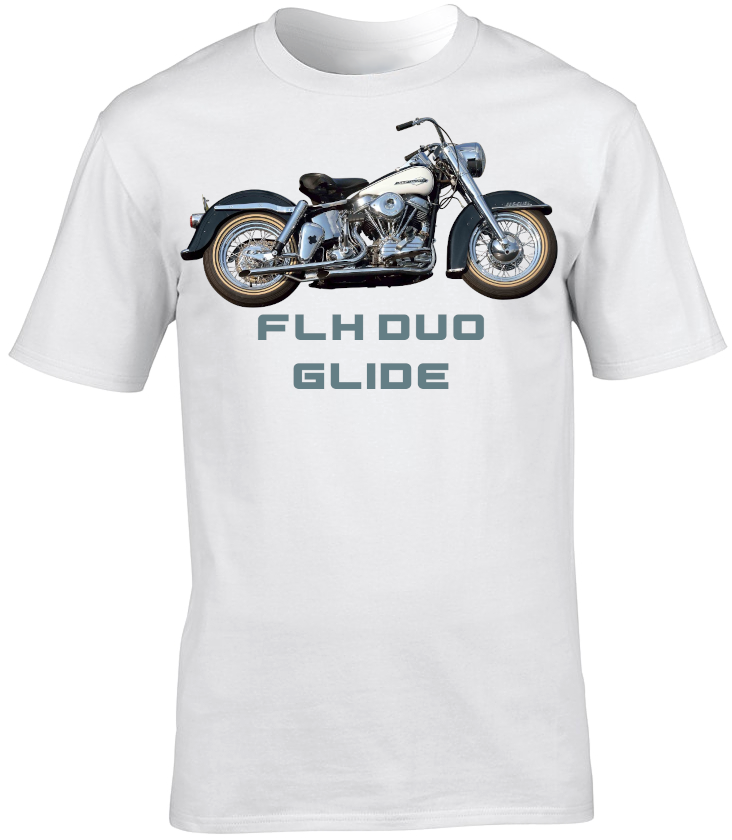 Harley Davidson FLH Duo Glide Motorbike Motorcycle - T-Shirt