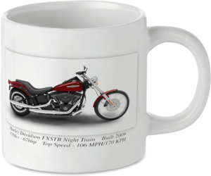 Harley Davidson FXSTB Night Train Motorcycle Motorbike Tea Coffee Mug Ideal Biker Gift Printed UK