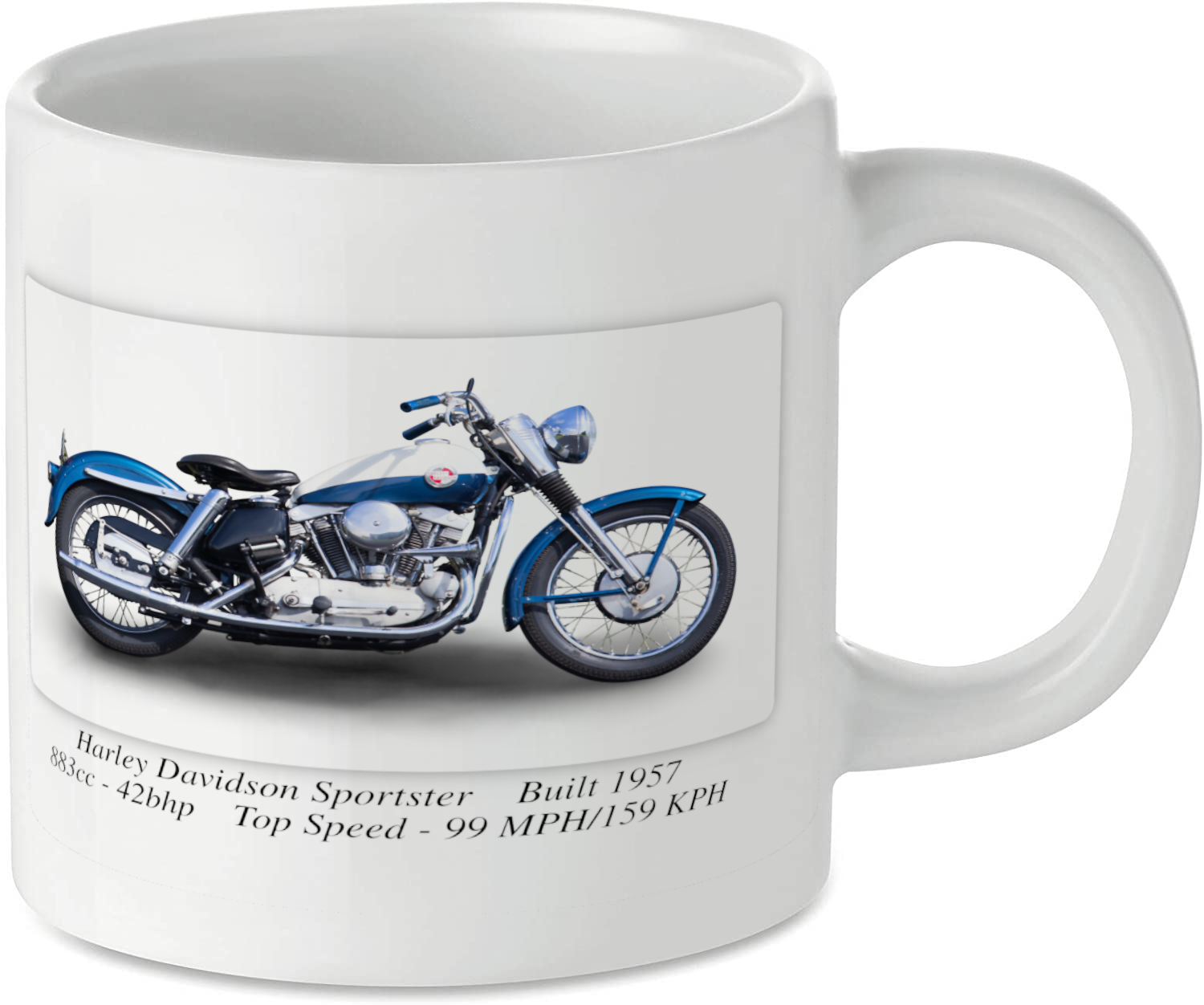 Harley Davidson Sportster Motorcycle Motorbike Tea Coffee Mug Ideal Biker Gift Printed UK