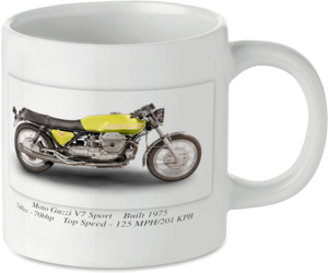 Moto Guzzi V7 Sport Motorcycle Motorbike Tea Coffee Mug Ideal Biker Gift Printed UK