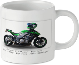 Kawasaki Z1000 DDF Motorcycle Motorbike Tea Coffee Mug Ideal Biker Gift Printed UK