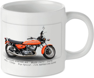 Kawasaki KH500 A8 Motorcycle Motorbike Tea Coffee Mug Ideal Biker Gift Printed UK