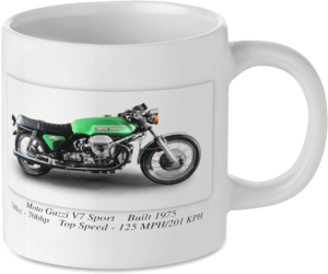 Moto Guzzi V7 Sport Motorcycle Motorbike Tea Coffee Mug Ideal Biker Gift Printed UK