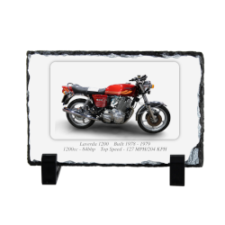 Laverda 1200 Motorcycle Coaster Natural slate rock with stand 10x15cm