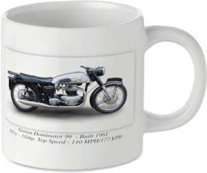 Norton Dominator 99 Motorcycle Motorbike Tea Coffee Mug Ideal Biker Gift Printed UK