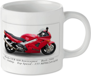 Honda VFR 800 Interceptor Motorcycle Motorbike Tea Coffee Mug Ideal Biker Gift Printed UK