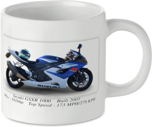Suzuki GSXR 1000 Motorcycle Motorbike Tea Coffee Mug Ideal Biker Gift Printed UK