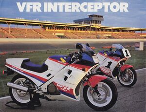 Honda Interceptor Promotional Motorcycle Poster - Size A3/A4