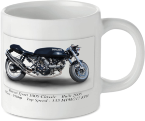Ducati Sport 1000 Classic Motorcycle Motorbike Tea Coffee Mug Ideal Biker Gift Printed UK