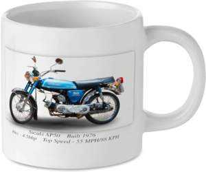 Suzuki AP50 Motorcycle Motorbike Tea Coffee Mug Ideal Biker Gift Printed UK