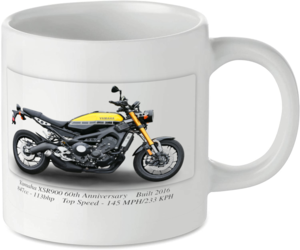 Yamaha XSR900 60th Anniversary Motorcycle Motorbike Tea Coffee Mug Ideal Biker Gift Printed UK