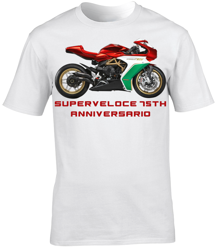 MV Agusta Superveloce 75th Anniversario Motorbike Motorcycle - T-Shirt