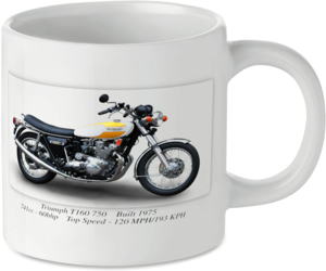 Triumph T160 750 Motorcycle Motorbike Tea Coffee Mug Ideal Biker Gift Printed UK