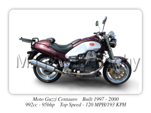 Moto Guzzi Centauro Classic Motorcycle - A3/A4 Size Print Poster