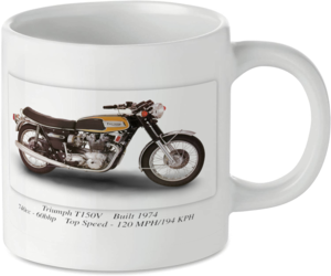 Triumph T150V Motorcycle Motorbike Tea Coffee Mug Ideal Biker Gift Printed UK