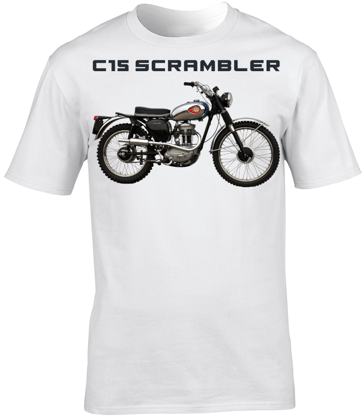 BSA C15 Scrambler Motorbike Motorcycle - T-Shirt