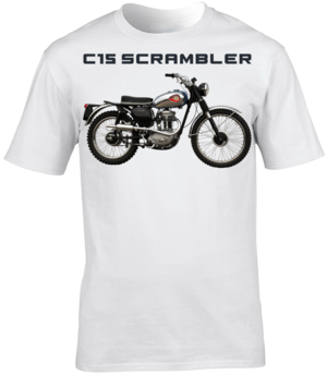 BSA C15 Scrambler Motorbike Motorcycle - T-Shirt