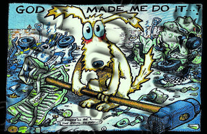 Ogri God Made Me Do It Bike Motorcycle Poster - A3/A4 Size Print Poster