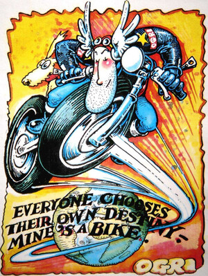 Ogri Destiny Bike Magazine Motorcycle Poster - A3/A4 Size Print Poster