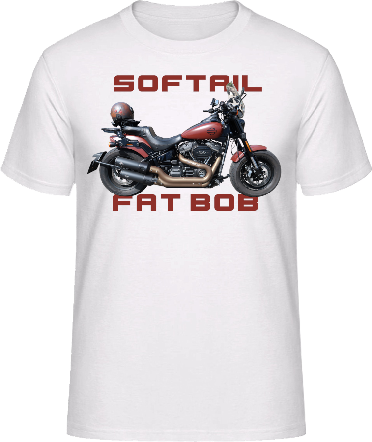 Harley Davidson Softail Fat Bob Motorbike Motorcycle - Shirt