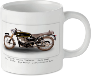 Velocette Venom Clubman Motorcycle Motorbike Tea Coffee Mug Ideal Biker Gift Printed UK