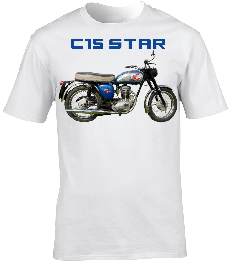 BSA C15 Star Motorbike Motorcycle - T-Shirt