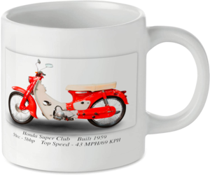 Honda Super Club Motorcycle Motorbike Tea Coffee Mug Ideal Biker Gift Printed UK