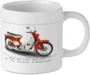 Honda Super Club Motorcycle Motorbike Tea Coffee Mug Ideal Biker Gift Printed UK