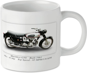 Matchless G50 Motorcycle Motorbike Tea Coffee Mug Ideal Biker Gift Printed UK