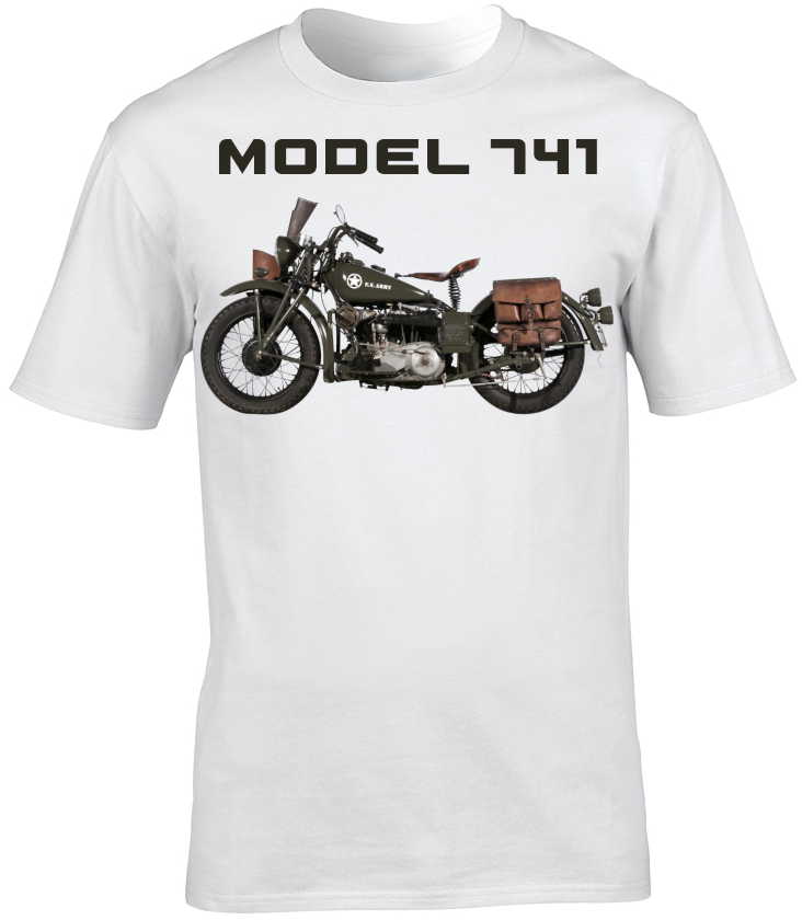 Indian Model 741 Motorbike Motorcycle - T-Shirt