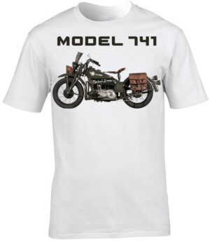 Indian Model 741 Motorbike Motorcycle - T-Shirt