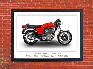 Laverda 1000 3cl Motorcycle A3/A4 Size Print Poster on Photographic Paper