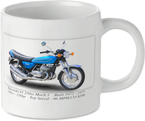 Kawasaki S1 250ss Mach I Motorcycle Motorbike Tea Coffee Mug Ideal Biker Gift Printed UK