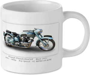 Triumph Thunderbird 6T Motorcycle Motorbike Tea Coffee Mug Ideal Biker Gift Printed UK