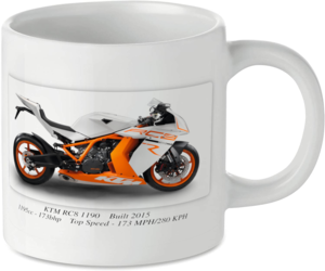 KTM RC8 1190 Motorcycle Motorbike Tea Coffee Mug Ideal Biker Gift Printed UK