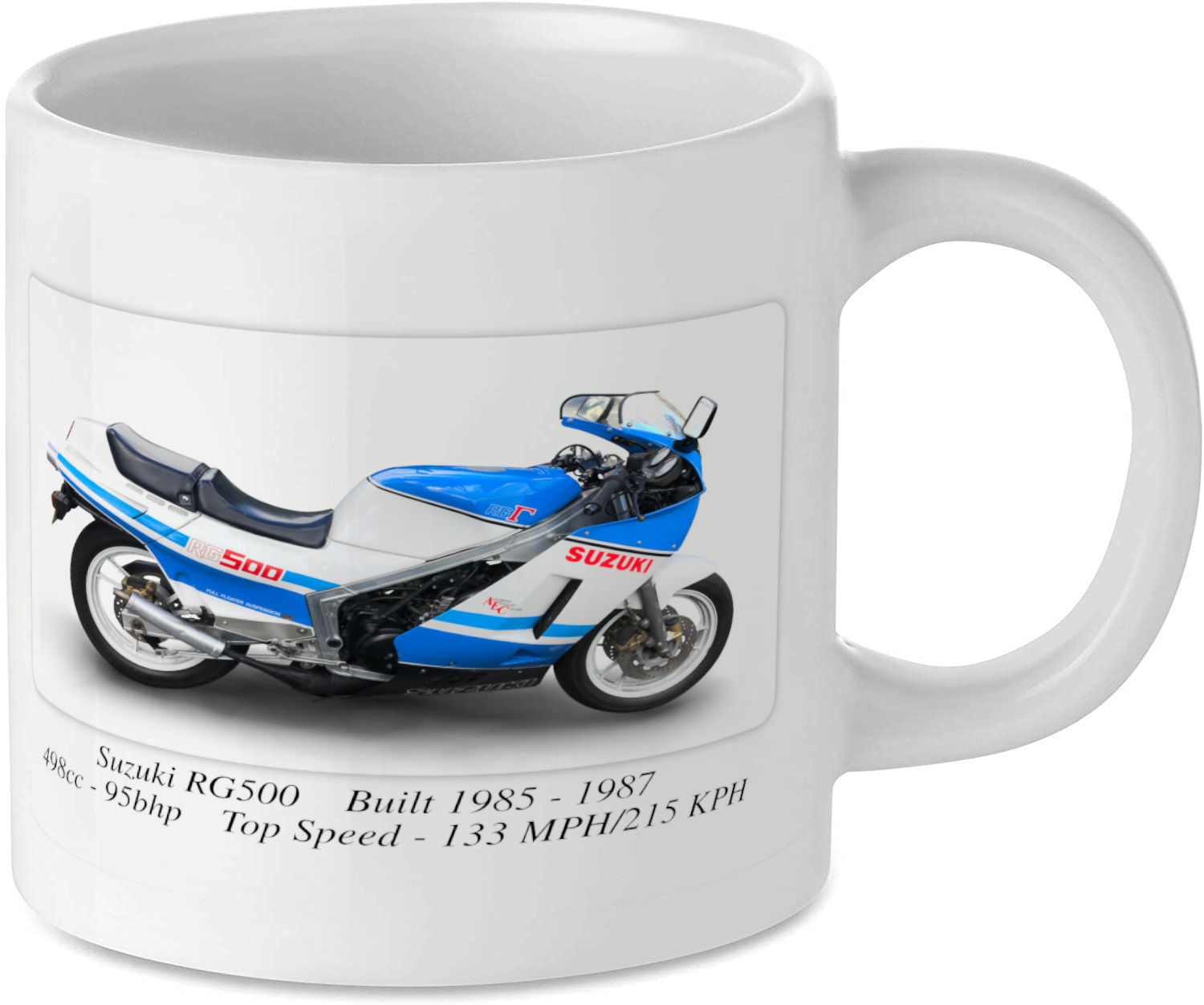 Suzuki RG500 "Gamma" Motorbike Tea Coffee Mug Ideal Biker Gift Printed UK